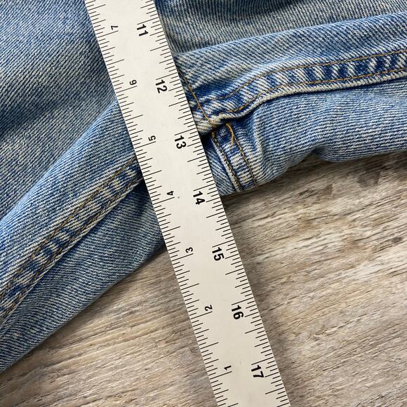 Vintage 90s Levis 550 Faded Blue Red Tab Mens 37x30 Relaxed Fit Denim Jeans - Picture 11 of 13
